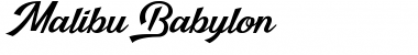 Malibu Babylon Regular Font