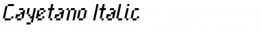 Cayetano Italic Font