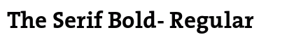 The Serif Bold- Regular Font The Serif Bold- Regular Font Preview