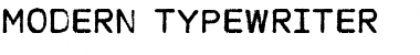 Download MODERN TYPEWRITER Font