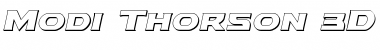 Modi Thorson 3D Italic Italic Font