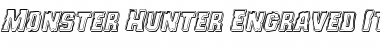 Download Monster Hunter Engraved Italic Font