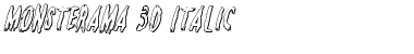 Monsterama 3D Italic Italic Font