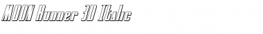 Download MOON Runner 3D Italic Font