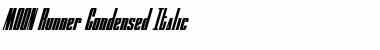 Download MOON Runner Condensed Italic Font