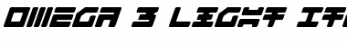 Omega-3 Light Italic Font