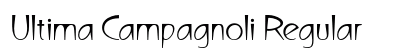 Ultima Campagnoli Regular Font Ultima Campagnoli Regular Font Preview