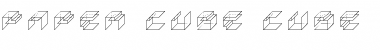 Download Paper Cube *cube version* Font