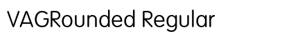 VAGRounded Regular (OpenType) Font Preview VAGRounded Regular (OpenType) Font Preview