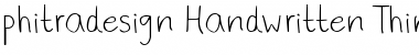 Download phitradesign Handwritten Thin Font