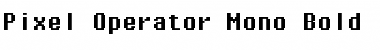 Download Pixel Operator Mono Font