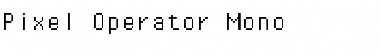 Download Pixel Operator Mono Font