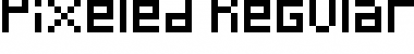 Pixeled Regular Font