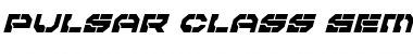 Download Pulsar Class Semi-Condensed Italic Font