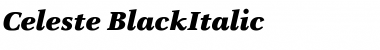 Download Celeste-BlackItalic Font