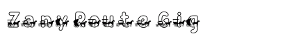 Zany Route Gig (OpenType) Font Preview Zany Route Gig (OpenType) Font Preview