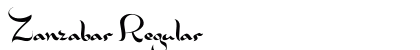 Zanzabar Regular (OpenType) Font Preview Zanzabar Regular (OpenType) Font Preview