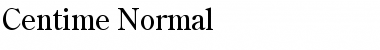 Centime Normal Font