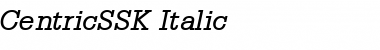 CentricSSK Italic