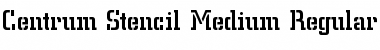 Download Centrum-Stencil-Medium Font