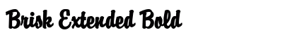 Brisk Extended Bold Font Brisk Extended Bold Font Preview