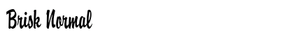 Brisk Normal Font Brisk Normal Font Preview