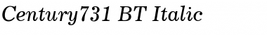Century731 BT Italic Font