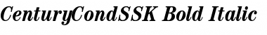 CenturyCondSSK Bold Italic Font