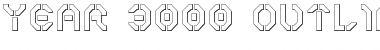 Year 3000 Outline Font