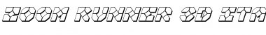 Zoom Runner 3D Italic Font