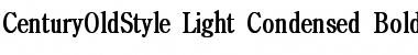 CenturyOldStyle-Light Condensed Bold