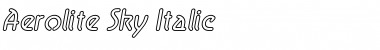 Aerolite Sky Italic Regular Font