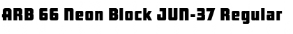 Download ARB 66 Neon Block JUN-37 Font
