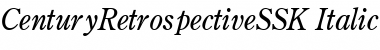 Download CenturyRetrospectiveSSK Font