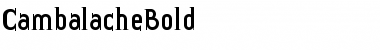 Cambalache Bold Regular Font