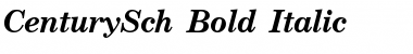CenturySch Bold Italic Font