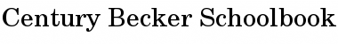 Century Becker Schoolbook Regular Font