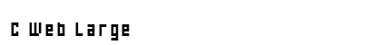 C Web Large Font Preview C Web Large Font Preview