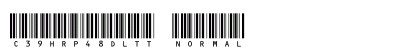 C39HrP48DlTt Normal Font Preview C39HrP48DlTt Normal Font Preview