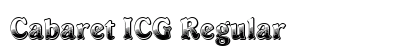 Cabaret ICG Regular Font Preview Cabaret ICG Regular Font Preview