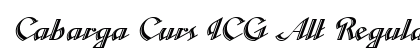 Cabarga Curs ICG Alt Regular Font Preview Cabarga Curs ICG Alt Regular Font Preview