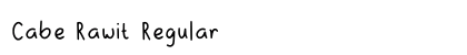 Cabe Rawit Regular Font Preview Cabe Rawit Regular Font Preview