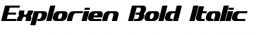Explorien Bold Italic Font