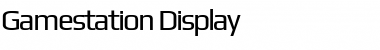 Gamestation Display Regular Font