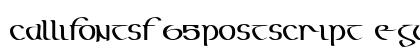 CallifontsF65PostScript Regular Font Preview CallifontsF65PostScript Regular Font Preview