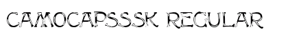 CamoCapsSSK Regular Font Preview CamoCapsSSK Regular Font Preview