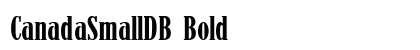 CanadaSmallDB Bold Font Preview CanadaSmallDB Bold Font Preview