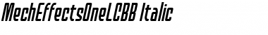 MechEffects One LC BB Italic Font