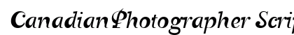 CanadianPhotographer Script Font Preview CanadianPhotographer Script Font Preview