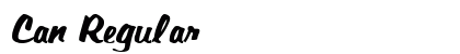Can Regular Font Preview Can Regular Font Preview